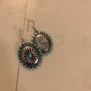 Concho Style Blue earrings